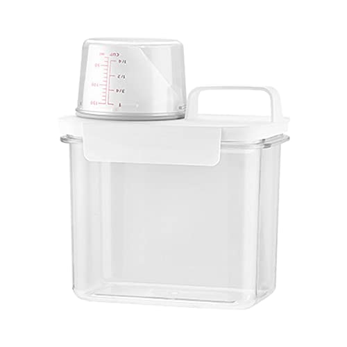 F Fityle Luftdichter Waschmittelspender mit Messbecher, Waschmittel Waschpulver Aufbewahrungsbox, Laundry Detergent Dispenser, Waschmittelbox Vorratsbehälter für Pulver Waschmittel, 1,1 l F Fityle Luftdichter Waschmittelspender mit Messbecher, Waschmittel Waschpulver Aufbewahrungsbox, Laundry Detergent Dispenser, Waschmittelbox Vorratsbehälter für Pulver Waschmittel, 1,1 l von F Fityle
