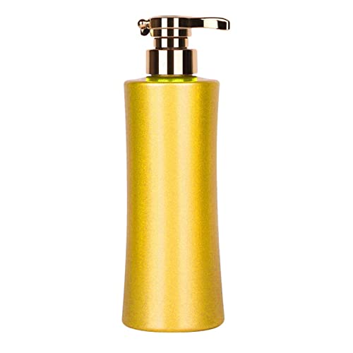 F Fityle Luxus Seifenspender Lotion Flasche Pumpe dekorative Shampoo Flasche nachfüllbar für Badezimmer Zubehör Hotel Küche Arbeitsplatte Restaurant, Gelb von F Fityle