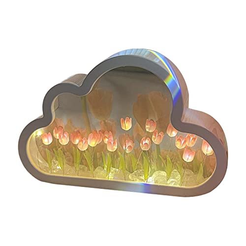 F Fityle Moderne Nachttischlampe für Schlafzimmer - stilvolles Design, Elegante Beleuchtung, Rosa von F Fityle
