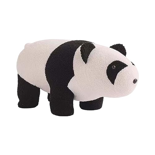 F Fityle Niedlicher Tier Fußhocker, Kleiner Gepolsterter Fußhocker, rutschfest, Stabil, in Tierform, Wickelhocker für Spielzimmer, Ch, Panda F Fityle Niedlicher Tier Fußhocker, Kleiner Gepolsterter Fußhocker, rutschfest, Stabil, in Tierform, Wickelhocker für Spielzimmer, Ch, Panda von F Fityle