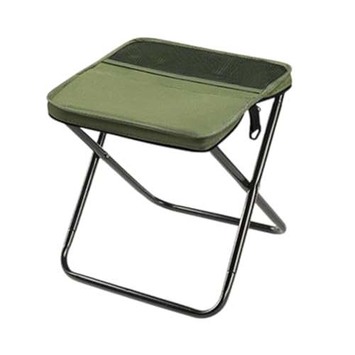 F Fityle Outdoor Faltbarer Hocker tragbarer Hocker Multi Purpose Backpacking Hocker Leichtes und Robustes Fischerei -Rucksack für die Fischerei, GrÜn von F Fityle