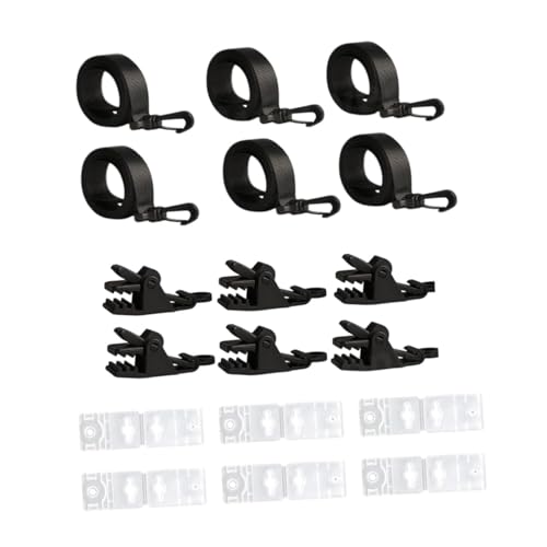 F Fityle Pool Solar Cover Roller -Befestigungsgurte Halter Rollen Vielseitige Tie -Down -Kit robuste praktische Seile Clips, 6er Set von F Fityle