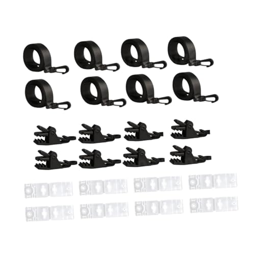 F Fityle Pool Solar Cover Roller -Befestigungsgurte Halter Rollen Vielseitige Tie -Down -Kit robuste praktische Seile Clips, 8-teiliges Set von F Fityle