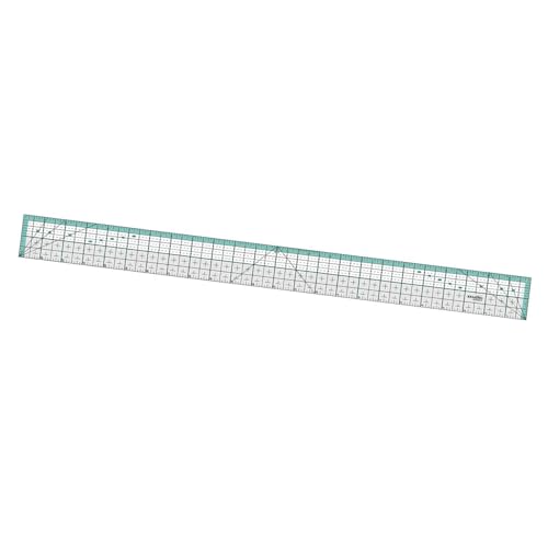 F Fityle Rechteck Quilting Lineal Nähen Lineal Acryl Patchwork mit Stahlkante Anpassung Lineal für Stoffmädchen, 60.96cmx5.08cm F Fityle Rechteck Quilting Lineal Nähen Lineal Acryl Patchwork mit Stahlkante Anpassung Lineal für Stoffmädchen, 60.96cmx5.08cm von F Fityle