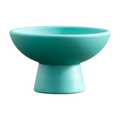 F Fityle Runder -Blumentopf, Blumenzubehör, dekorative Blumenvase, Blumenarrangement-Behälter für den Innen- und Außenbereich, Blau von F Fityle