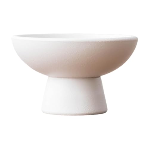 F Fityle Runder -Blumentopf, Blumenzubehör, dekorative Blumenvase, Blumenarrangement-Behälter für den Innen- und Außenbereich, Weiß von F Fityle
