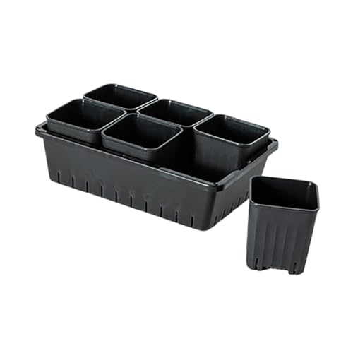 F Fityle Sämling Topf Pflanzer Box Anlage Container Wiederverwendbare Fenster Box Pflanzer Blumentopf, 6 Gitter von F Fityle