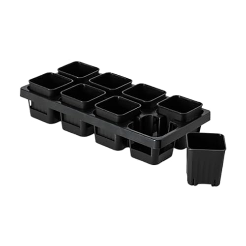 F Fityle Sämling Topf Pflanzer Box Anlage Container Wiederverwendbare Fenster Box Pflanzer Blumentopf, 8 Gitter von F Fityle