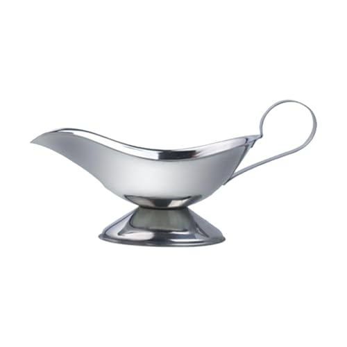F Fityle Sauciere Saucier Soßen-Servierschale mit Griff Leicht zu gießen Sirupglas Saucenausgießer, 14cmx5.3cm von F Fityle