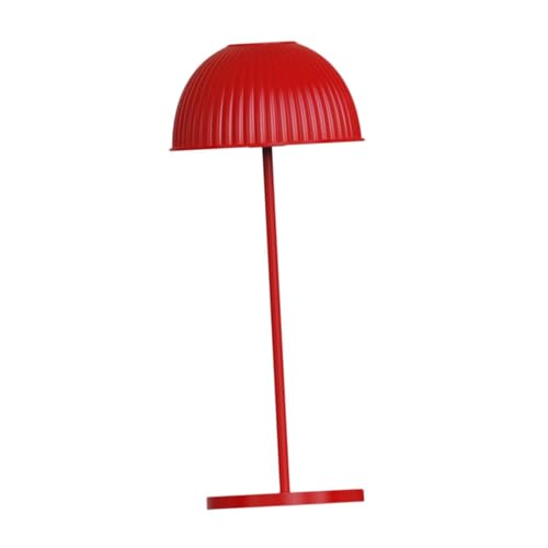 F Fityle Tischlampe LED Schreibtischlampe Moderne Dimmbare Nachttischlampe Tischleuchte für Nachttisch Wohnzimmer Schlafzimmer Arbeitszimmer Restaurant, Rot von F Fityle