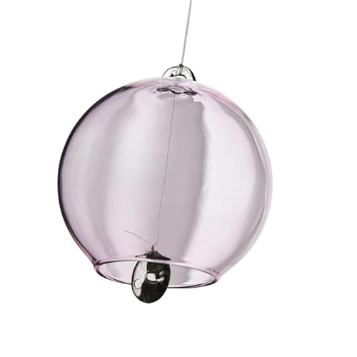 F Fityle Traditionelle Windglocke aus Borosilikatglas mit melodischem Ton, 2,6 Zoll hoch, leicht, für Büros, SPA-Bereiche, 7 cm Durchmesser, Rosa F Fityle Traditionelle Windglocke aus Borosilikatglas mit melodischem Ton, 2,6 Zoll hoch, leicht, für Büros, SPA-Bereiche, 7 cm Durchmesser, Rosa von F Fityle