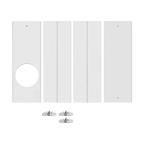 F Fityle Tragbares Fenster-Kit für Klimaanlagen, verstellbar, robuste Ersatzteile für Abluftschlauch, PVC-Fensterdichtungsplatten, Schiebe-Entlüftungskit von F Fityle