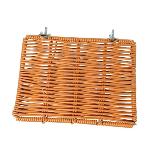 F Fityle Vogelsitzstange Plattform Papagei Sitzstange Ständer Regal Imitation Rattan Gewebte Ruhestation Kleintiere Käfig Zubehör für Conure, Braun F Fityle Vogelsitzstange Plattform Papagei Sitzstange Ständer Regal Imitation Rattan Gewebte Ruhestation Kleintiere Käfig Zubehör für Conure, Braun von F Fityle