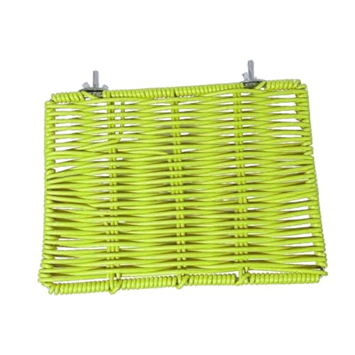 F Fityle Vogelsitzstange Plattform Papagei Sitzstange Ständer Regal Imitation Rattan Gewebte Ruhestation Kleintiere Käfig Zubehör für Conure, GrÜn F Fityle Vogelsitzstange Plattform Papagei Sitzstange Ständer Regal Imitation Rattan Gewebte Ruhestation Kleintiere Käfig Zubehör für Conure, GrÜn von F Fityle