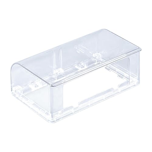 F Fityle Wasserdichte Steckdosenabdeckung 2-Gang-Buchsenabdeckung Wandsteckdose Frontplatte Panel Box, Klar von F Fityle