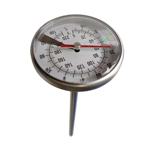 F Fityle Edelstahl-Thermometer für Boiler, M8-Gewinde, Kaffee-Thermometer für Zuhause, Analog, Wasserdicht F Fityle Edelstahl-Thermometer für Boiler, M8-Gewinde, Kaffee-Thermometer für Zuhause, Analog, Wasserdicht von F Fityle