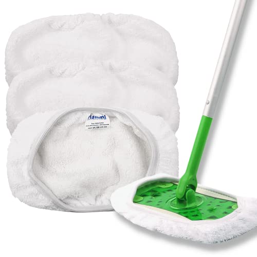 Wischmop-Pads, wiederverwendbar, 100 % Baumwolle, für Swiffer Kehrmopp und Wischmopp, wiederverwendbar, waschbar (Mopp ist nicht im Lieferumfang enthalten) von F Flammi