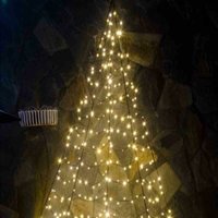 F-h-s International - LED-Weihnachtsbaum Galaxy halbrund 400 cm 320 warmweiße led, zur Wandbefestigung von F-H-S INTERNATIONAL