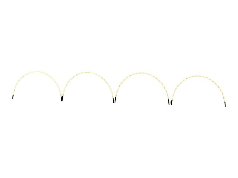 F-H-S International LED Gartenleuchte, Timer, LED, warmweiß, 4 Bögen je 24 LEDs warmweiß 6/18h Timer von F-H-S International