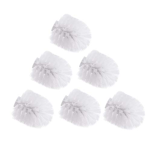 Toilettenbürstenkopf, Toilettenbürsten-Ersatzkopf Universal-Toilettenreinigungsbürstenkopf Mit Gewinde Antibakteriell Und Leicht Zu Reinigen - 15mm (Farbe : 6Pieces) von F-HOME