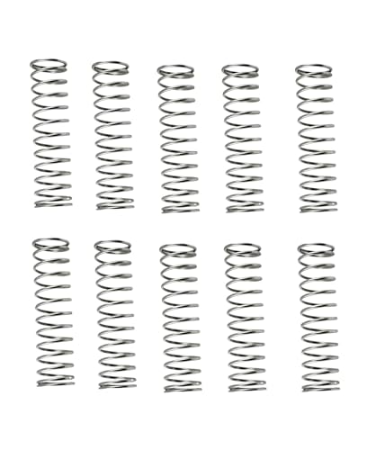 F-MINGNIAN-SPRING 10 Stück Edelstahl Druckfeder, kleine Spiralfeder, 0,8 mm Drahtdurchmesser x 4 mm Außendurchmesser * (5–50) mm Länge (Größe: 0,8 x 4 x 15 mm). von F-MINGNIAN-SPRING