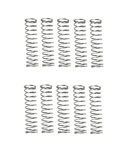 F-MINGNIAN-SPRING 10PCS Y Typ Feder 304 Edelstahl-Druckfederstahldraht-Durchmesser 0,2 mm Außen-Ø 2,5 mm Länge 5-50mm (Größe : 0.2x2.5x10mm) von F-MINGNIAN-SPRING