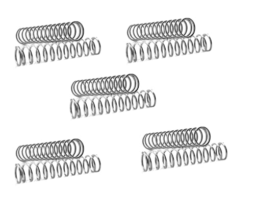 F-MINGNIAN-SPRING 10PCS Y Typ Feder 304 Edelstahl-Druckfederstahldraht-Durchmesser 0,8 mm Außen-Ø 8mm Länge 10-50mm (Größe : 0.8x8x50mm) von F-MINGNIAN-SPRING