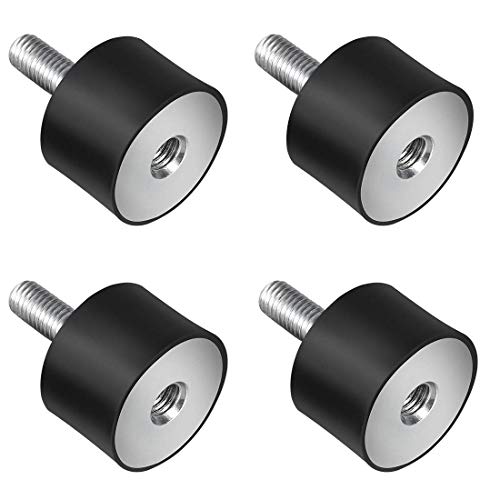 4 x M8 Stoßdämpfer, Silentblock Gummi-Metallpuffer, Stoßdämpfer Silentblock, Gummidämpfer von Generic