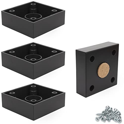 F!XBL Möbelfüße Möbelbeine 2,5 cm hoch mit Filzgleiter Modell Cuba Grande Möbelfüße Schwarz Eckig 4er Set F!XBL Möbelfüße Möbelbeine 2,5 cm hoch mit Filzgleiter Modell Cuba Grande Möbelfüße Schwarz Eckig 4er Set von F!XBL