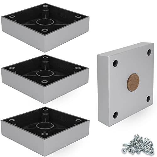 F!XBL Möbelfüße Möbelbeine 2,5 cm hoch mit Filzgleiter Modell Cuba Grande Möbelfüße Silber Eckig 4er Set F!XBL Möbelfüße Möbelbeine 2,5 cm hoch mit Filzgleiter Modell Cuba Grande Möbelfüße Silber Eckig 4er Set von F!XBL