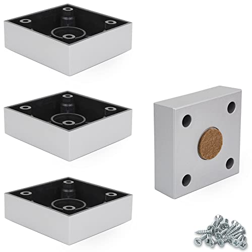 F!XBL Möbelfüße Möbelbeine 2,5 cm hoch mit Filzgleiter Modell Cuba Grande Möbelfüße Silber Eckig 4er Set F!XBL Möbelfüße Möbelbeine 2,5 cm hoch mit Filzgleiter Modell Cuba Grande Möbelfüße Silber Eckig 4er Set von F!XBL