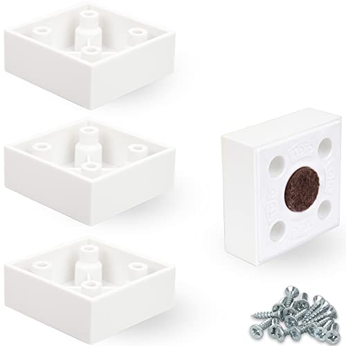 F!XBL Möbelfüße Möbelbeine 2 cm hoch mit Filzgleiter Modell Cuba Möbelfüße Weiß Eckig 4er Set F!XBL Möbelfüße Möbelbeine 2 cm hoch mit Filzgleiter Modell Cuba Möbelfüße Weiß Eckig 4er Set von F!XBL