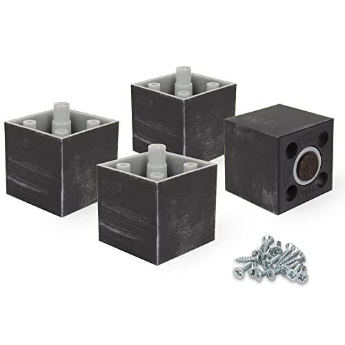 F!XBL Möbelfüße Verstellbar Möbelbeine 5 cm hoch mit Filzgleiter Modell Cuba Möbelfüße Rustik Silber Eckig 4er Set F!XBL Möbelfüße Verstellbar Möbelbeine 5 cm hoch mit Filzgleiter Modell Cuba Möbelfüße Rustik Silber Eckig 4er Set von F!XBL