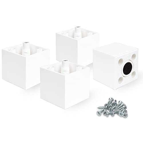 F!XBL Möbelfüße Verstellbar Möbelbeine 5 cm hoch mit Filzgleiter Modell Cuba Möbelfüße Weiß Eckig 4er Set F!XBL Möbelfüße Verstellbar Möbelbeine 5 cm hoch mit Filzgleiter Modell Cuba Möbelfüße Weiß Eckig 4er Set von F!XBL