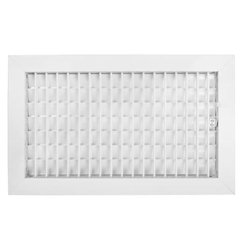 F&L Einzelumlenkungsgitter mit Multi-Shutter-Dämpfer – verstellbarer Aluminium-Lüftungsschlitz für HLK-Systeme – langlebiges, rostbeständiges Design für Zuhause und Büro (30,5 x 10,2 cm) von F and L Aluminum Parts