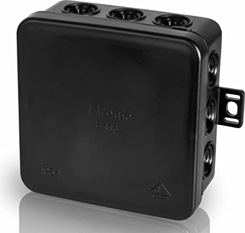 f-tronic Feuchtraum-Abzweigkasten IP54, 85x85x40mm, schwarz, 10 Stück, E113S f-tronic Feuchtraum-Abzweigkasten IP54, 85x85x40mm, schwarz, 10 Stück, E113S von F-tronic