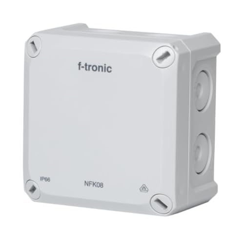 f-tronic Feuchtraum-Abzweigkasten IP65, 80x80x63mm, grau, FK110 von Globe Warehouse
