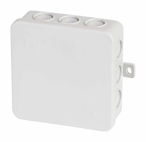 f-tronic Feuchtraum-Abzweigkasten E114, IP54, 100 x 100 x 40 mm, grau, Inhalt: 10 Stück von F-tronic