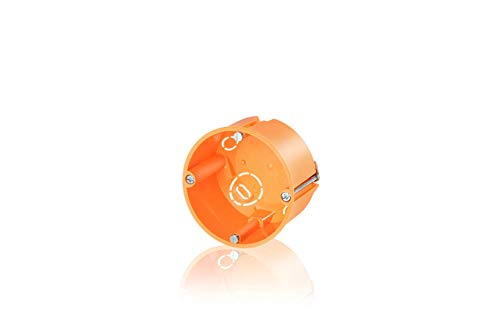 Hohlwanddose mit Metallkrallen orange 47mm Fräsloch 68mm (10 Stück) von F-tronic