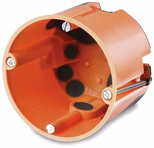 f-tronic Hohlwand-Gerätedose, winddicht, 61 mm tief, 1 Stück, orange, E3700 von F-tronic