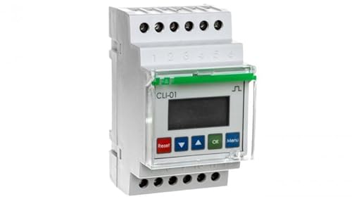 Impulszähler programmierbar 24-264V AC/DC 1P 8A 8 modular number CLI-01 f&f 5908312591764 von F&F
