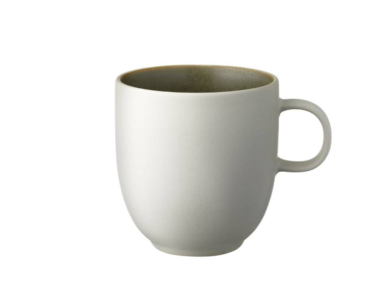 F&H Becher STUDIO ROUND NORTH 0,33 Liter in Farbe Matte white/Matte moss von F&H