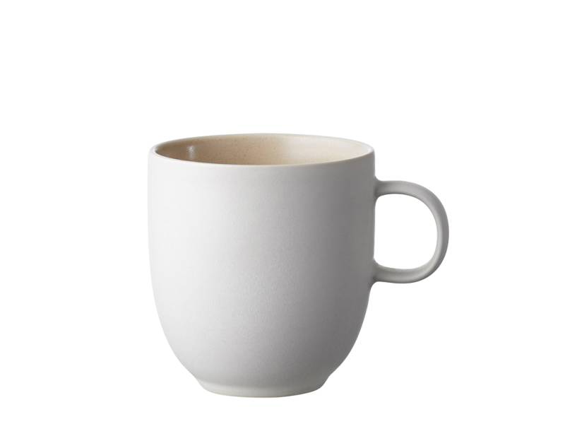 F&H Becher STUDIO ROUND NORTH 0,33 Liter in Farbe Matte white/Matte sand von F&H