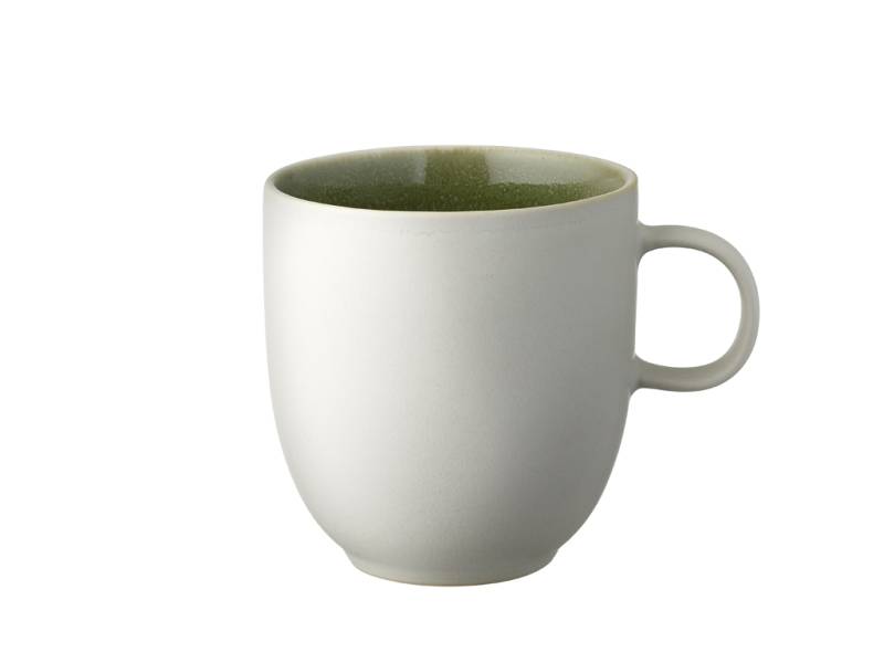 F&H Becher STUDIO ROUND NORTH 0,33 Liter in Farbe Matte white/Shiny moss von F&H