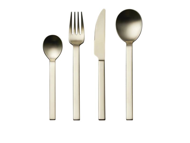 F&H Besteckset STUDIO ROUND STORM in Farbe Gelb von F&H