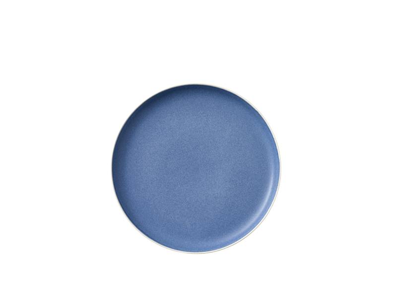 F&H Lunchteller STUDIO ROUND NORTH in Farbe Matte white/Matte river von F&H