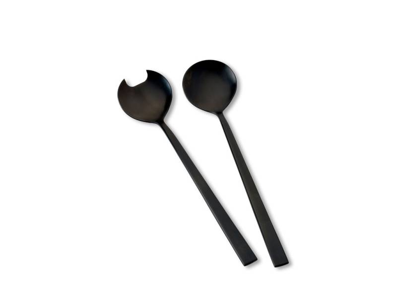 F&H Salatbesteck 2-teilig BITZ BITZ in Farbe Schwarz von F&H