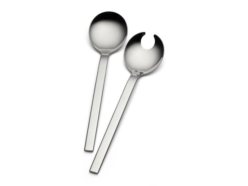 F&H Salatbesteck STUDIO ROUND STORM in Farbe Metall von F&H