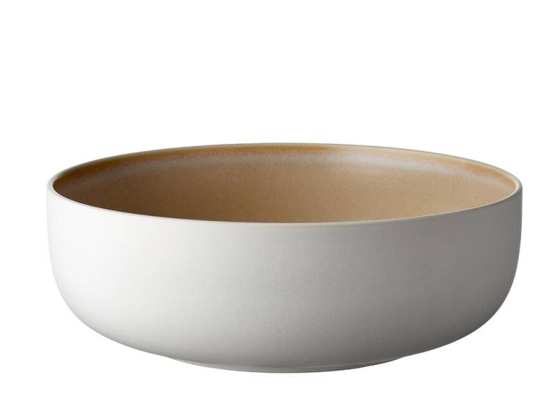 F&H Salatschüssel STUDIO ROUND NORTH in Farbe Matte white/Matte sand F&H Salatschüssel STUDIO ROUND NORTH in Farbe Matte white/Matte sand von F&H