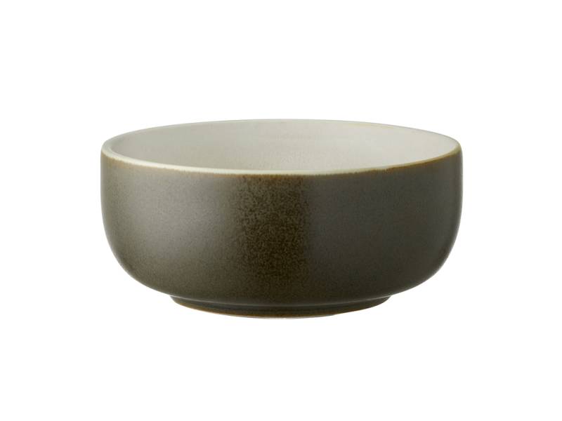F&H Schale STUDIO ROUND NORTH in Farbe Matte moss/Matte white von F&H